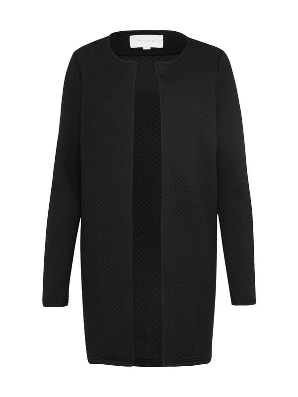 VILA VILA Плетена жилетка  черно