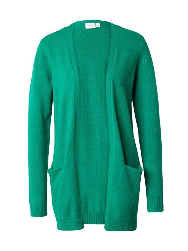 VILA VILA Плетена жилетка 'Ril'  смарагдово зелено