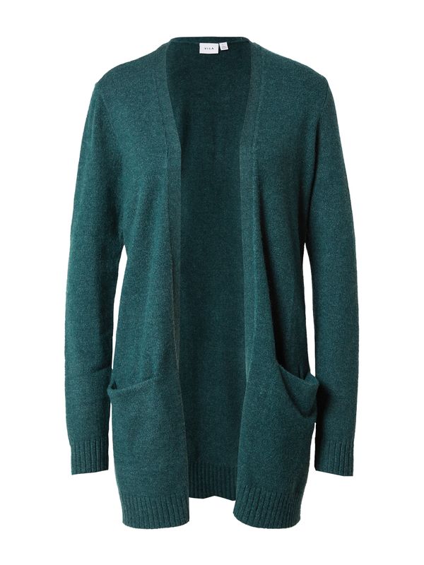 VILA VILA Плетена жилетка 'Ril'  тъмнозелено