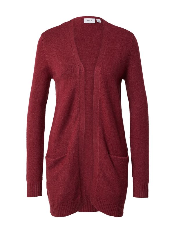 VILA VILA Плетена жилетка 'Ril'  винено червено