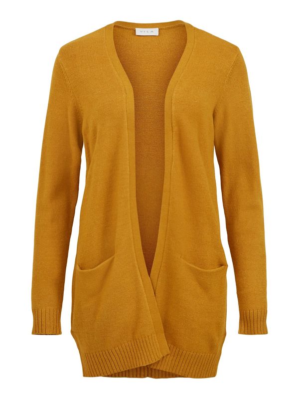 VILA VILA Плетена жилетка 'Ril'  жълто