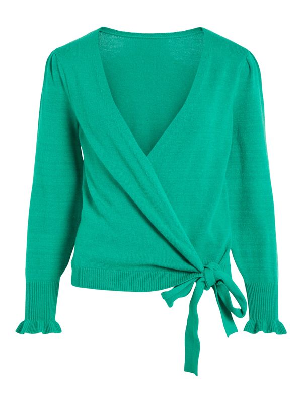 VILA VILA Плетена жилетка 'TILLA'  зелено