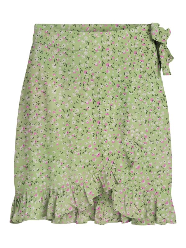 VILA VILA Пола 'FINI'  зелено / тъмнозелено / розово / бяло