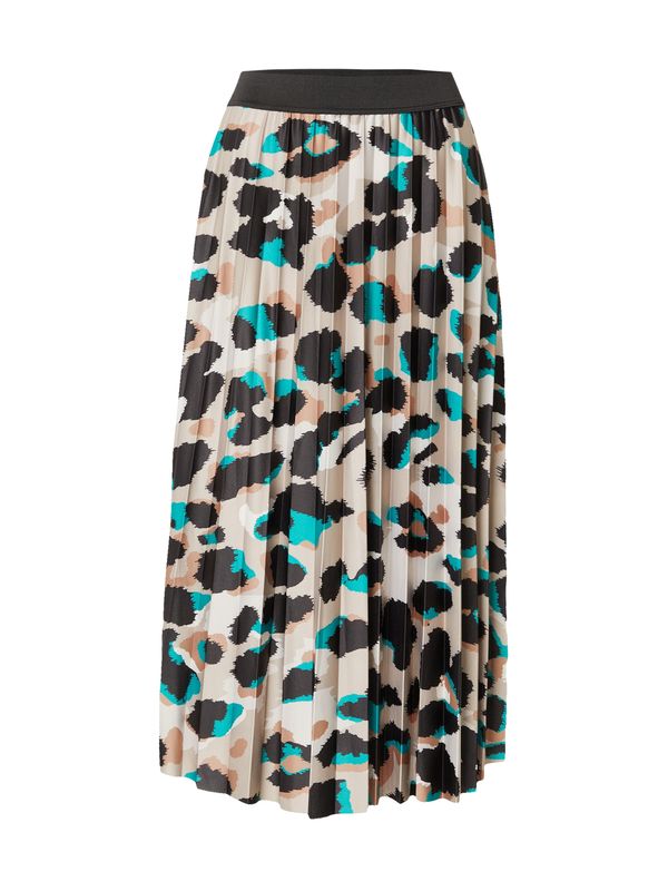 VILA VILA Пола 'Nitban'  светлобежово / светлокафяво / нефритено зелено / черно