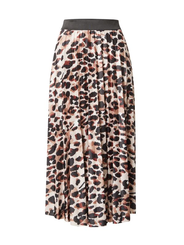 VILA VILA Пола 'Nitban'  светлокафяво / карминено червено / черно / бяло