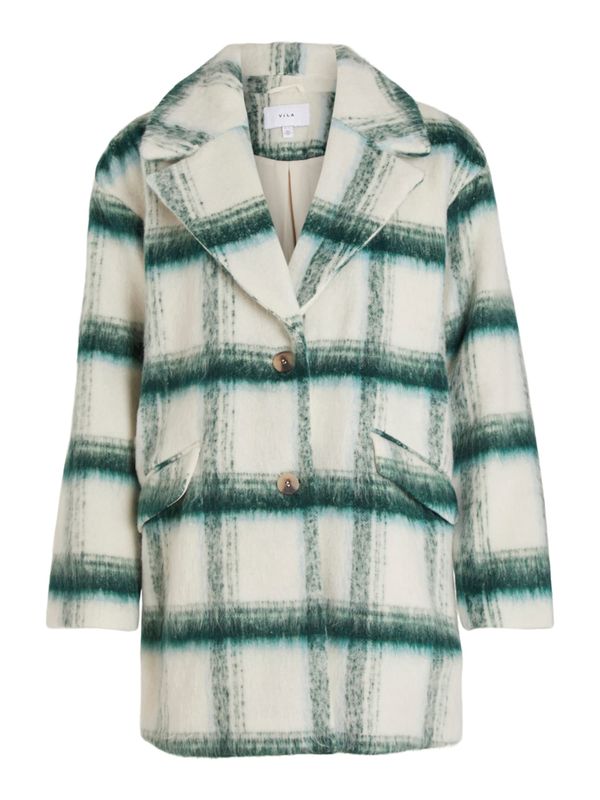 VILA VILA Преходно палто 'Alissi'  бежово / зелено