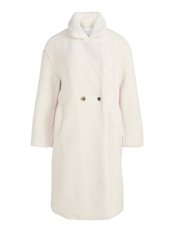 VILA VILA Преходно палто 'Arvida'  бял памук
