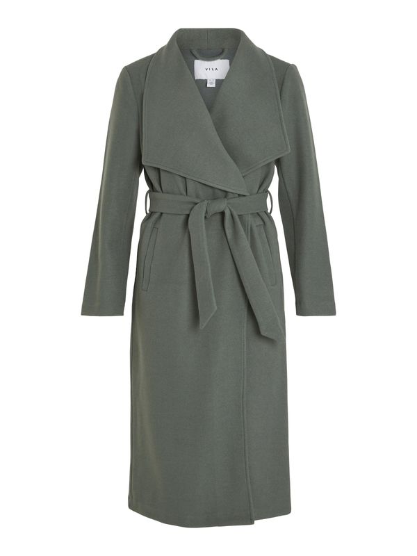 VILA VILA Преходно палто 'COOLEY'  тъмнозелено