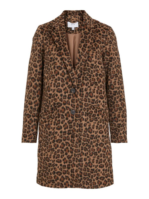 VILA VILA Преходно палто 'Etana'  карамел / шоколад / черно