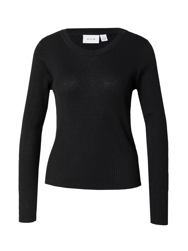 VILA VILA Пуловер 'ABELLA'  черно