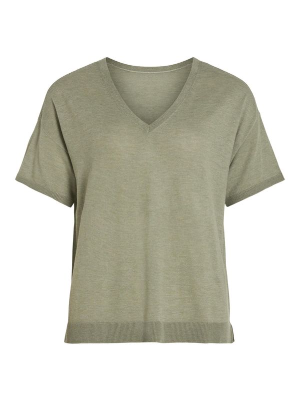 VILA VILA Пуловер 'ABELLA'  пастелно зелено