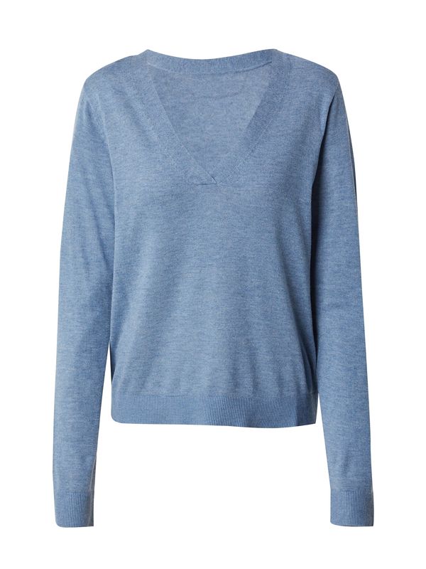 VILA VILA Пуловер 'ABELLA'  синьо меланж