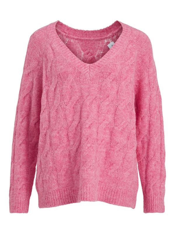 VILA VILA Пуловер 'Cabrina'  розов меланж