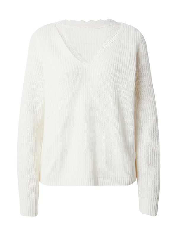 VILA VILA Пуловер 'Lou'  бяло