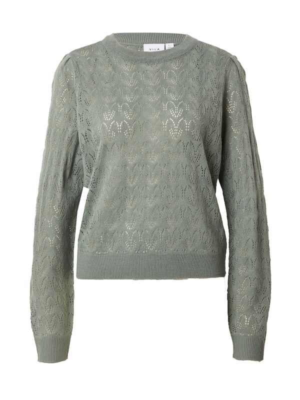 VILA VILA Пуловер 'MILLE'  зелено