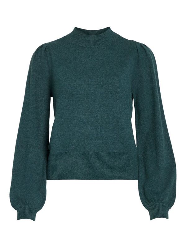 VILA VILA Пуловер 'RIL'  тъмнозелено