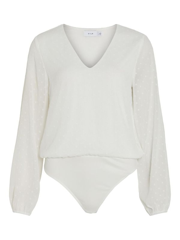 VILA VILA Риза боди 'MALIANA'  бяло