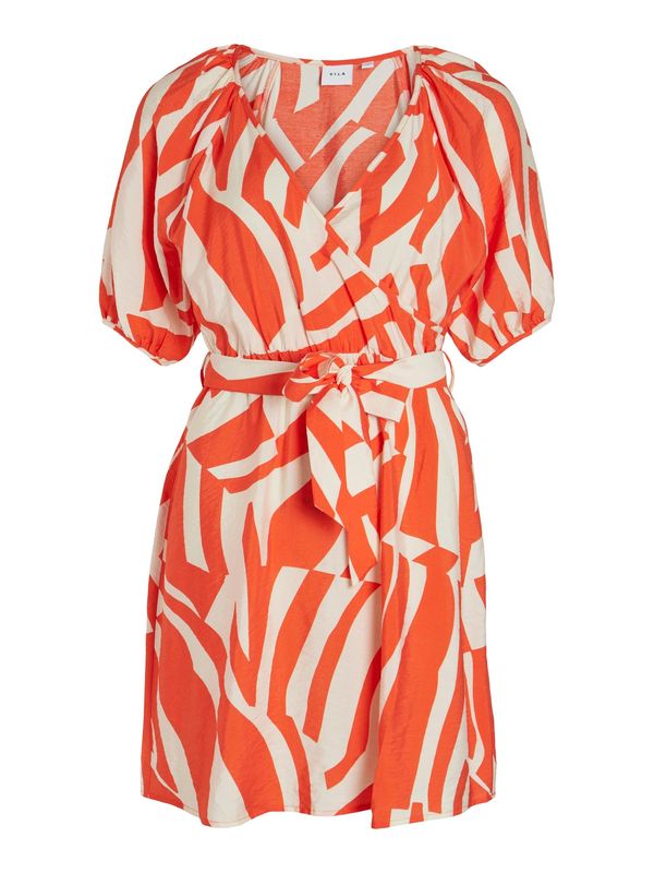 VILA VILA Рокля  бежово / оранжево