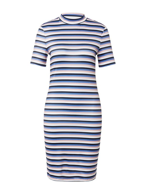 VILA VILA Рокля 'Carla'  синьо / розово / черно / бяло