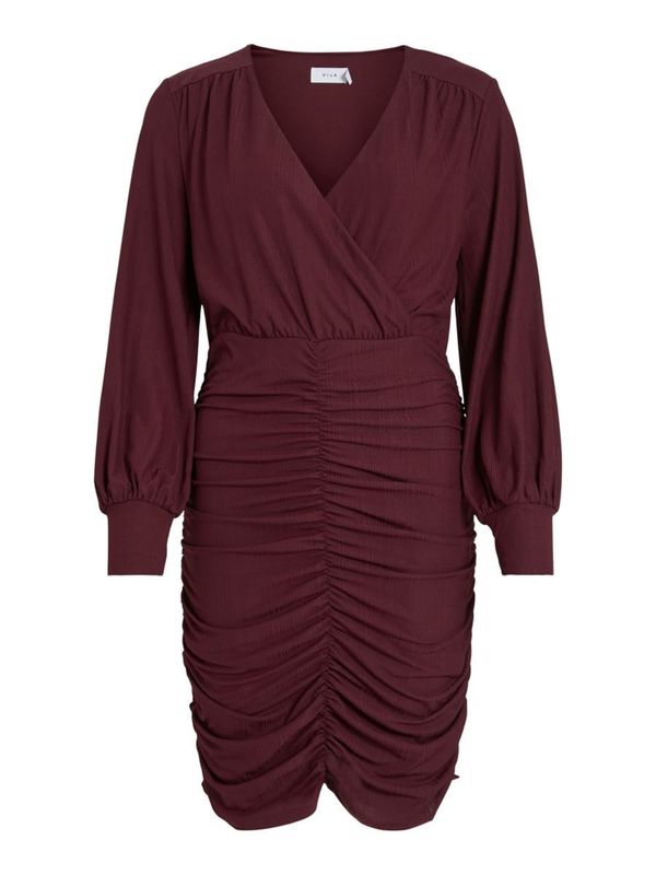 VILA VILA Рокля  червено