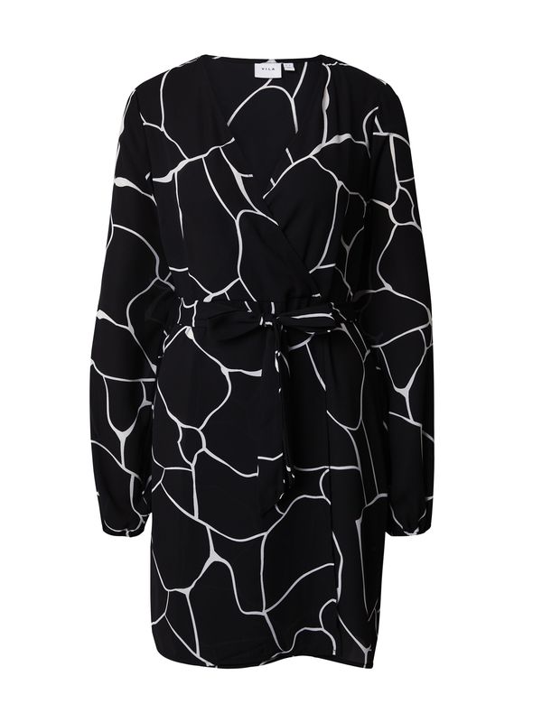 VILA VILA Рокля 'CILLY'  черно / бяло