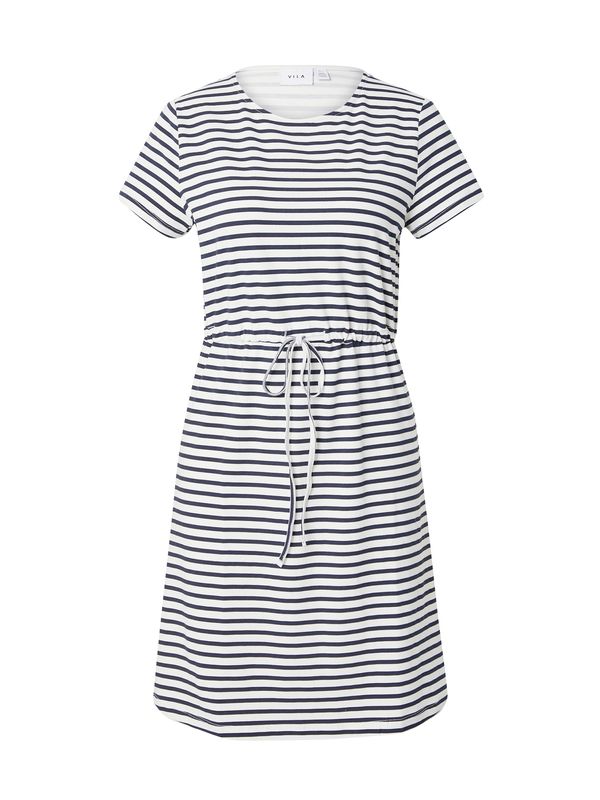 VILA VILA Рокля 'DAISA'  тъмносиньо / бяло