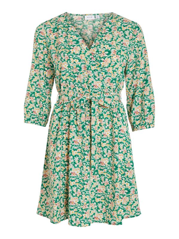 VILA VILA Рокля 'EASY JOSE'  зелено / пъстро