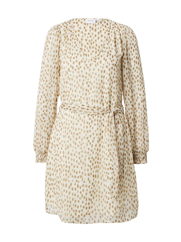 VILA VILA Рокля 'FALIA'  бежово / кафяво