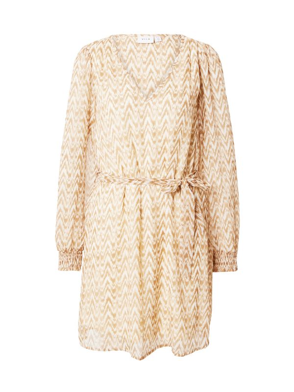 VILA VILA Рокля 'FALIA'  камел / цвят "пясък" / светлобежово