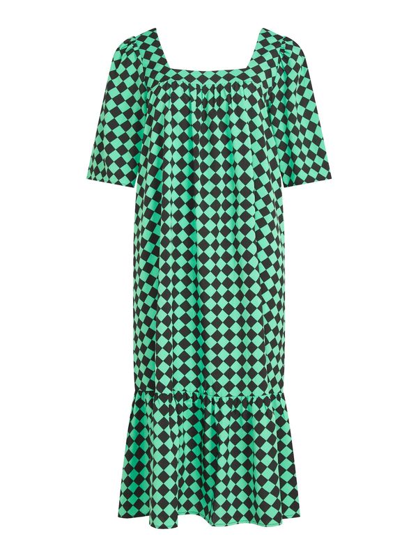 VILA VILA Рокля 'Fast'  зелено / черно