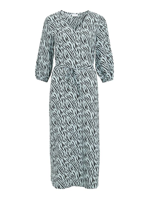 VILA VILA Рокля 'FREDA'  светлосиньо / черно