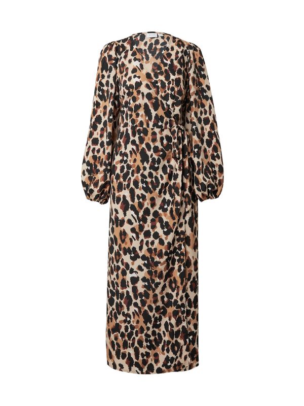 VILA VILA Рокля 'GRAFFY'  бежово / цвят "пясък" / кафяво / черно