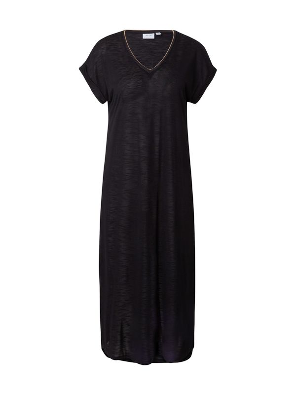 VILA VILA Рокля 'NOEL'  злато / черно