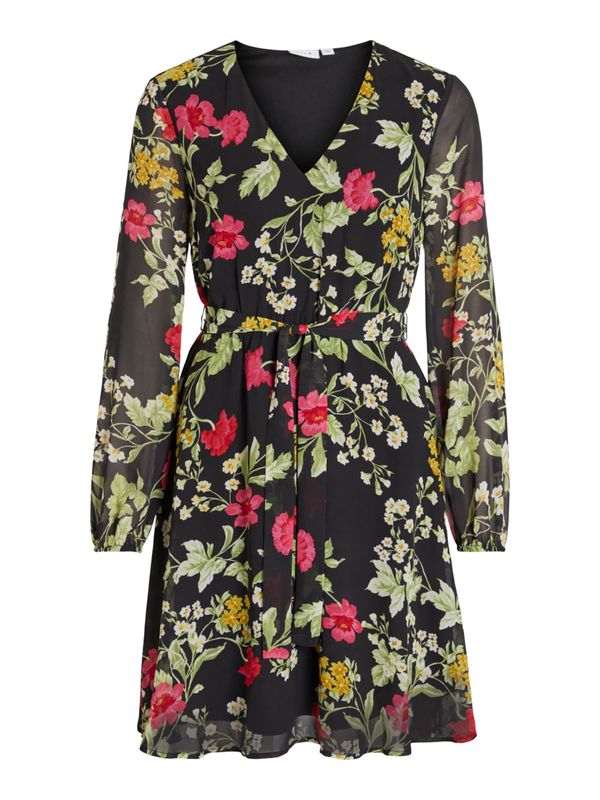 VILA VILA Рокля  пъстро / черно