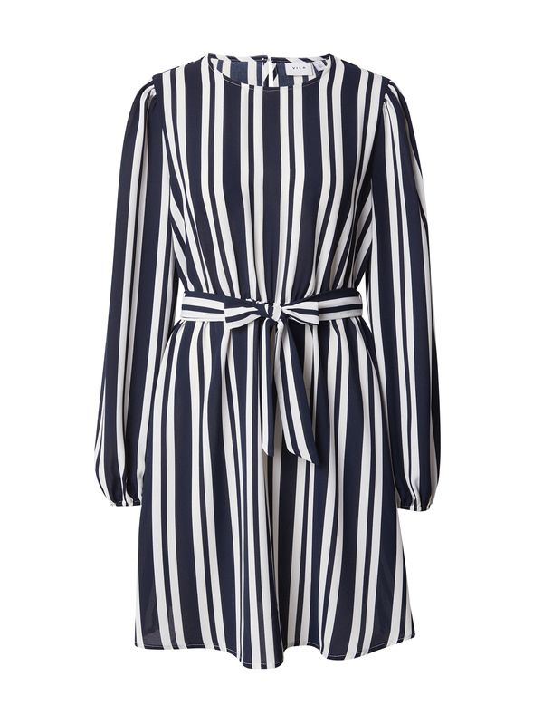 VILA VILA Рокля 'RASHA'  нейви синьо / бяло