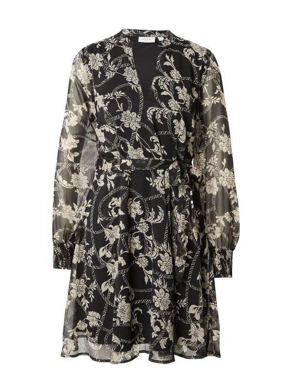 VILA VILA Рокля 'SIA FALIA'  черно / естествено бяло