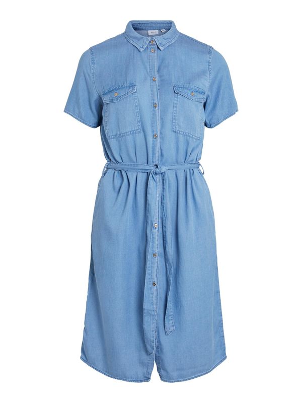 VILA VILA Рокля тип риза 'Bista'  синьо