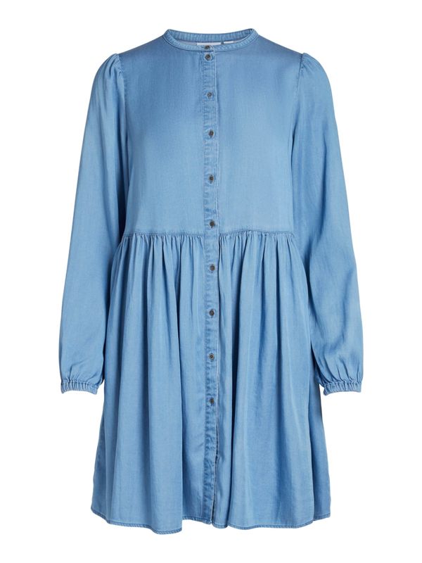 VILA VILA Рокля тип риза 'Bista'  светлосиньо