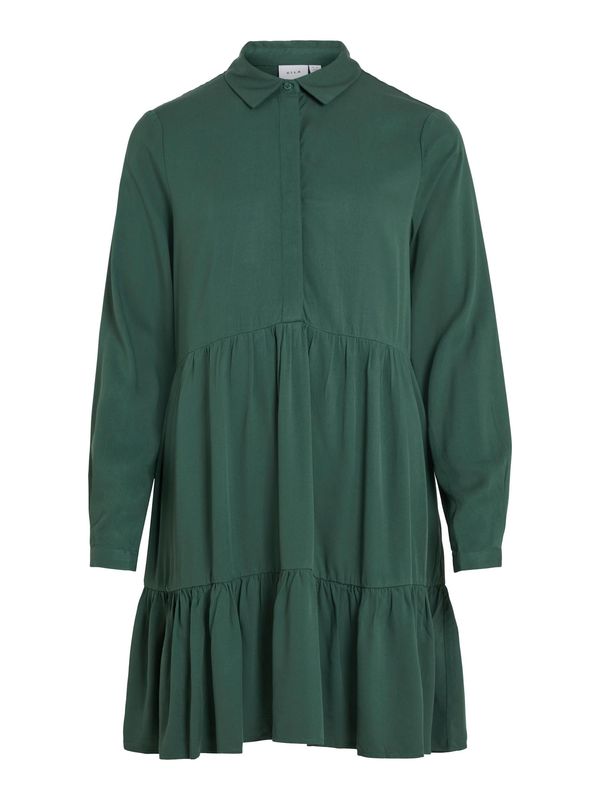 VILA VILA Рокля тип риза 'Morose'  тъмнозелено