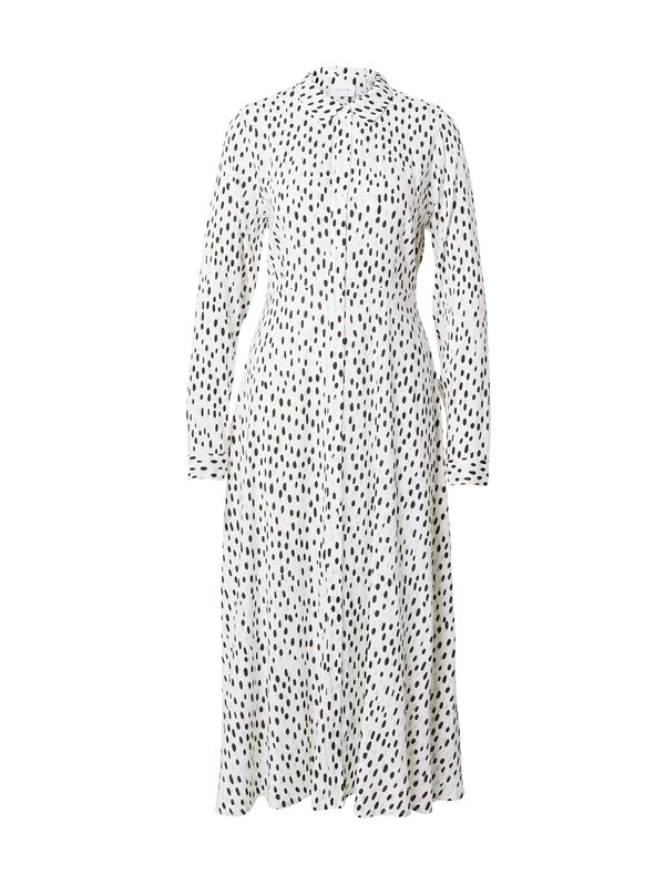 VILA VILA Рокля тип риза 'PAYA'  екрю / черно / бяло