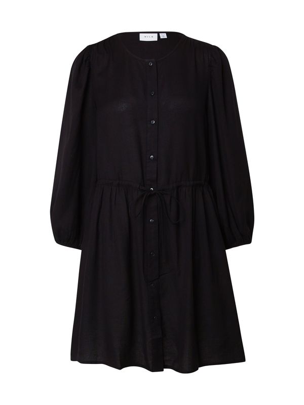 VILA VILA Рокля тип риза 'PRICIL'  черно