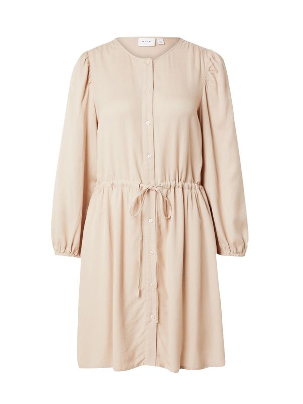 VILA VILA Рокля тип риза 'PRICIL'  цвят "пясък"