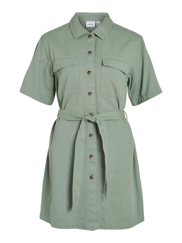 VILA VILA Рокля тип риза 'Tilo'  каки