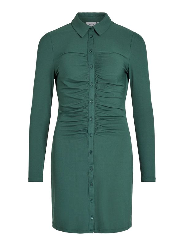 VILA VILA Рокля тип риза 'Zetty'  смарагдово зелено