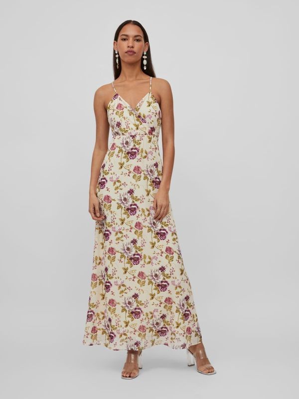 VILA VILA Рокля 'Ura'  камел / цвят "пясък" / черно