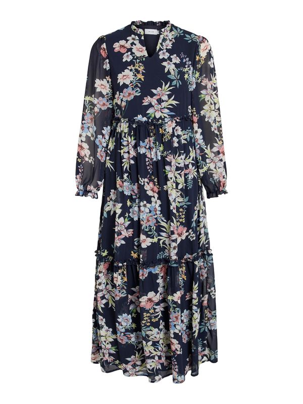 VILA VILA Рокля 'Ura'  нейви синьо / пъстро