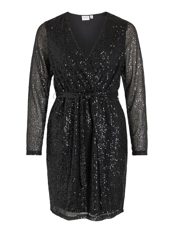 VILA VILA Рокля за коктейл  черно