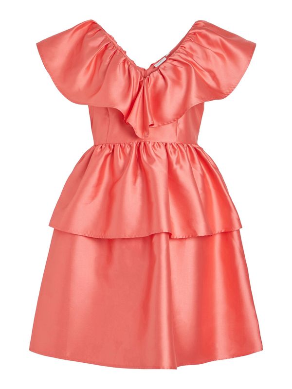 VILA VILA Рокля за коктейл 'Shina'  светлочервено