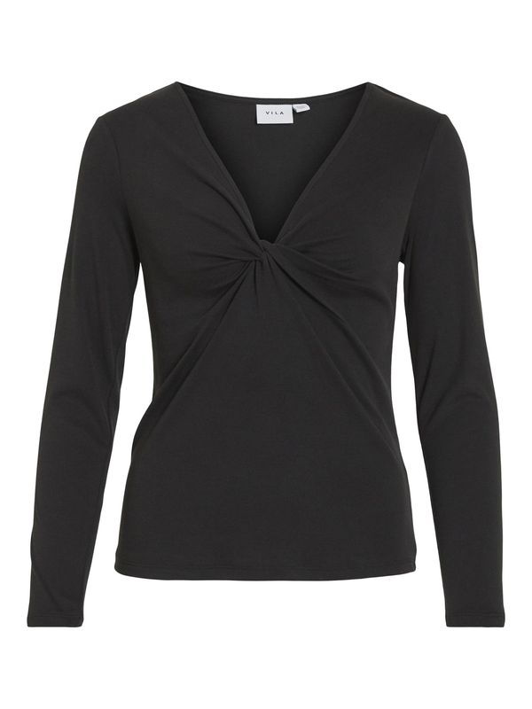 VILA VILA Тениска  черно