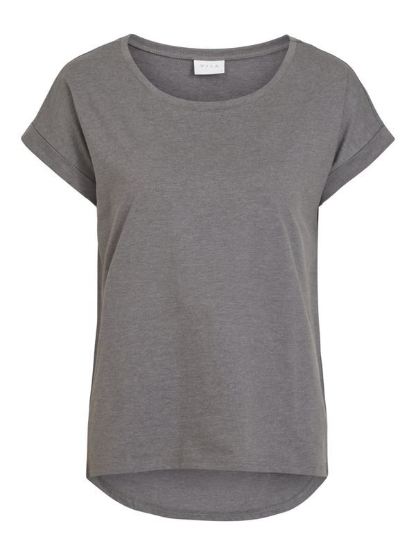 VILA VILA Тениска 'Dreamers'  сив меланж